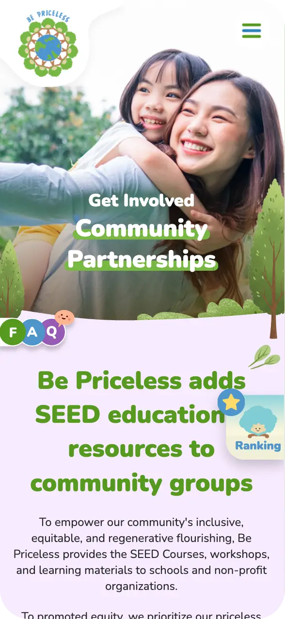 Be Priceless Website & LMS