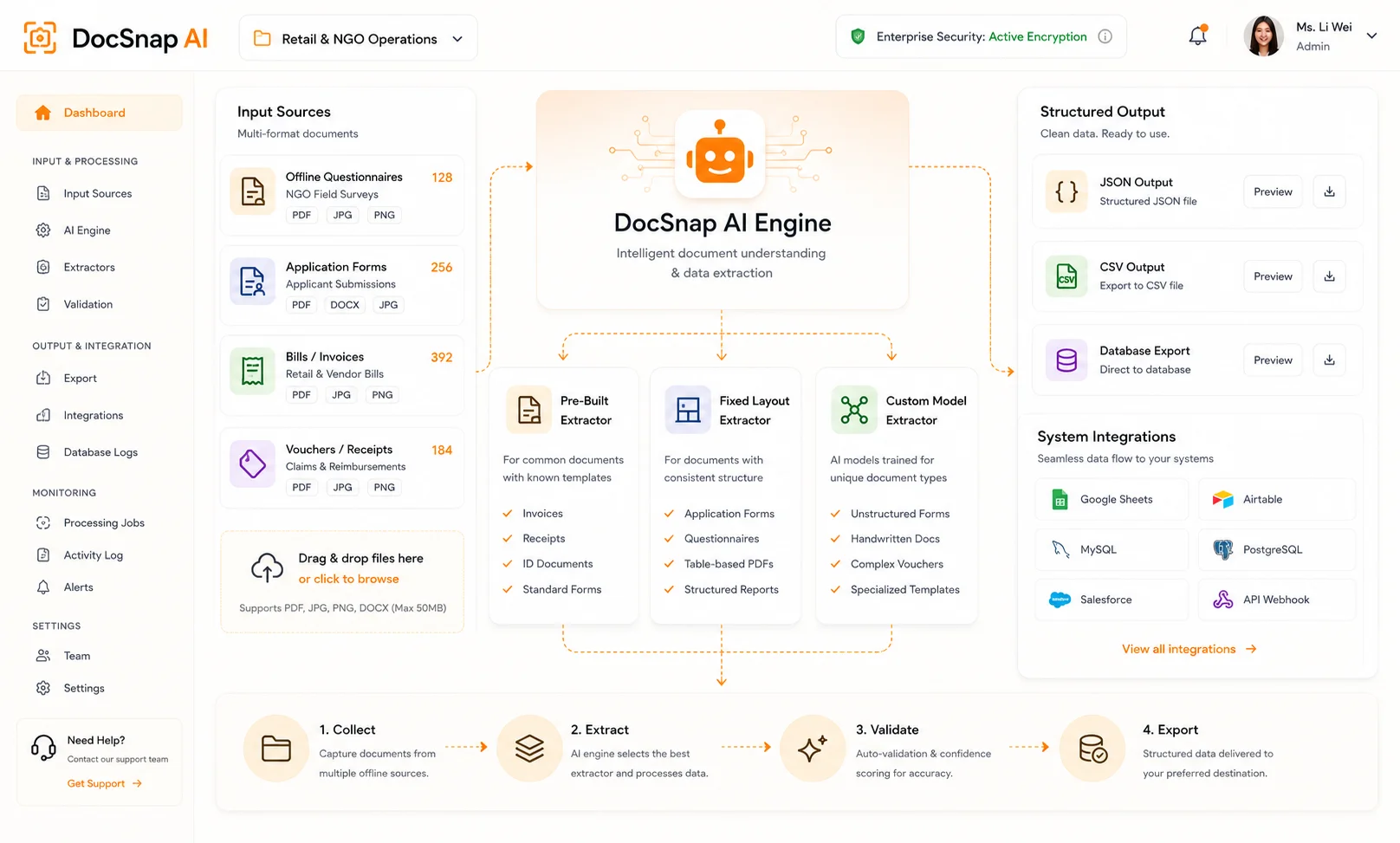 DocSnap illustrative banner diagram