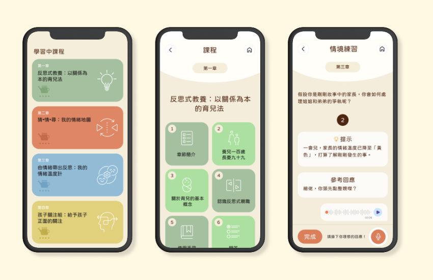 CUHK 反思教養通 Parenting APP - modules